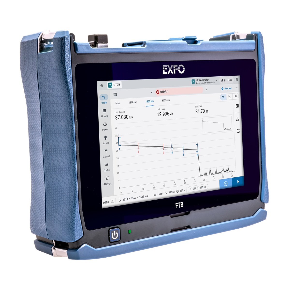 EXFO FTB Lite 750D Connected Metro/Longhaul OTDR